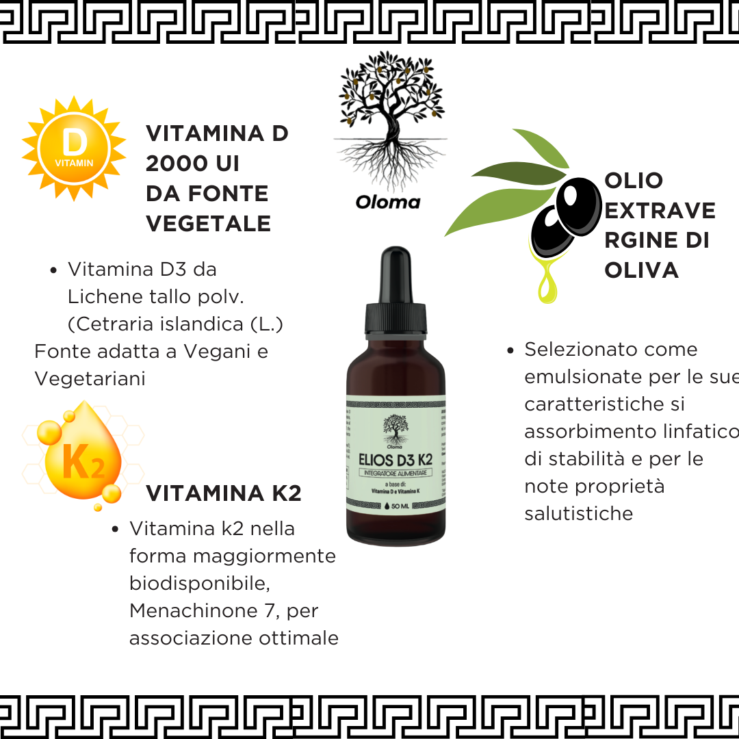 ELIOS D3 K2 - K2 e VITAMINA D VEGETALE
