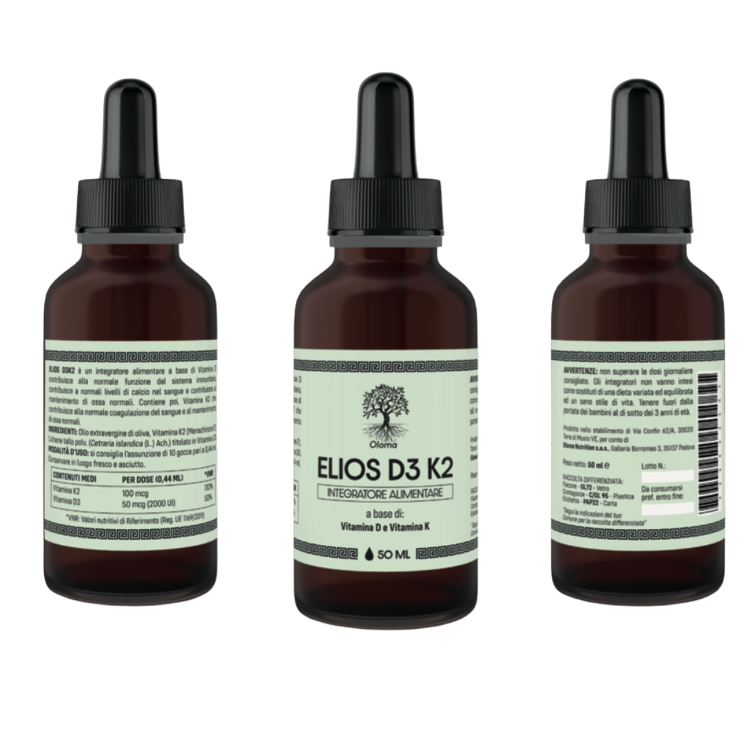 ELIOS D3 K2 - K2 e VITAMINA D VEGETALE