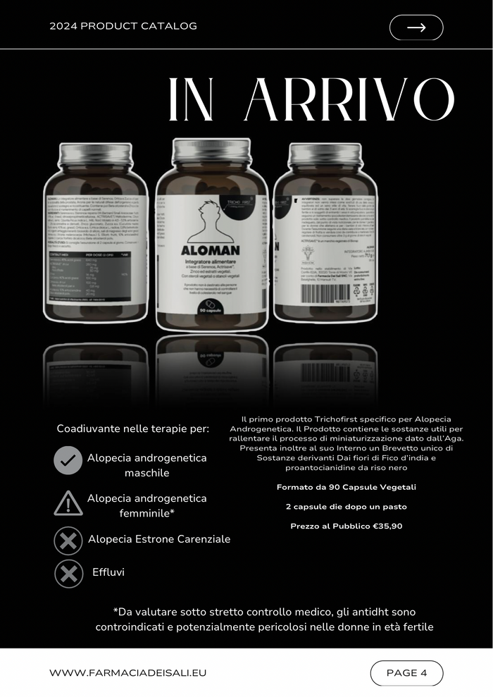 Finasteride e Serenoa repens nell’alopecia androgenetica