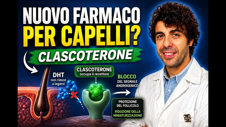 Clascoterone per capelli: meccanismo, studi clinici e disponibilità