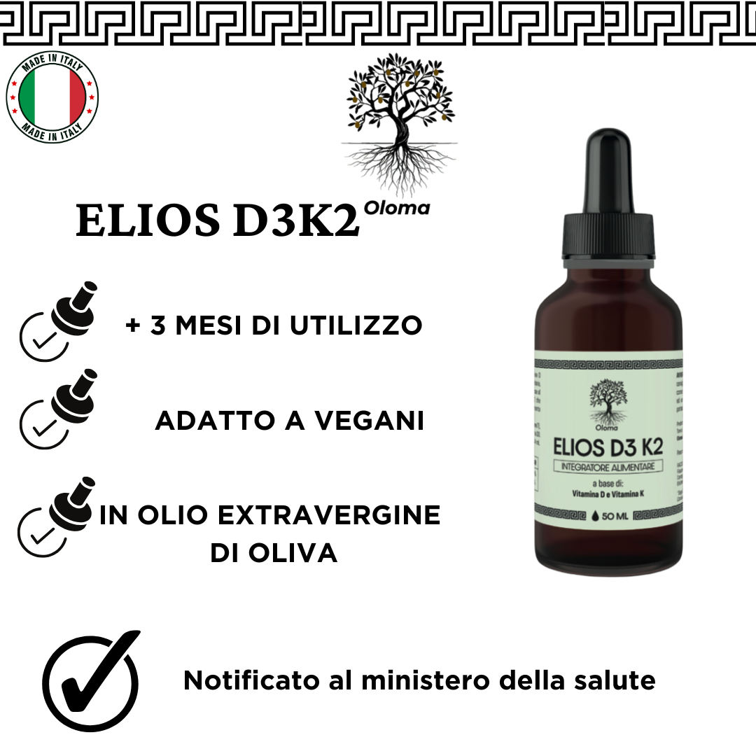 ELIOS D3 K2 - K2 e VITAMINA D VEGETALE