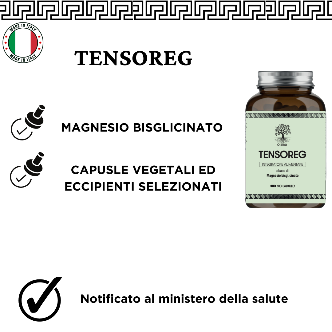 TENSOREG MAGNESIO BISGLICINATO- ALTO ASSORBIMENTO ECCIPIENTI SELEZIONATI