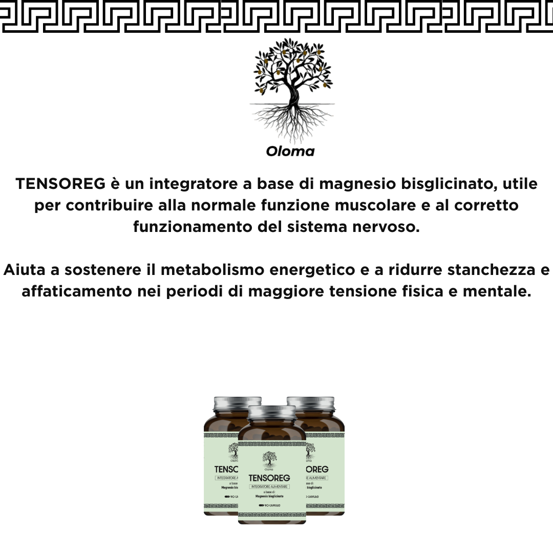 TENSOREG MAGNESIO BISGLICINATO- ALTO ASSORBIMENTO ECCIPIENTI SELEZIONATI