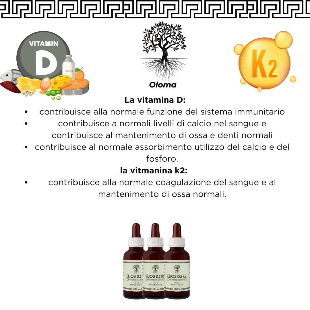 ELIOS D3 K2 - K2 e VITAMINA D VEGETALE 30 ML