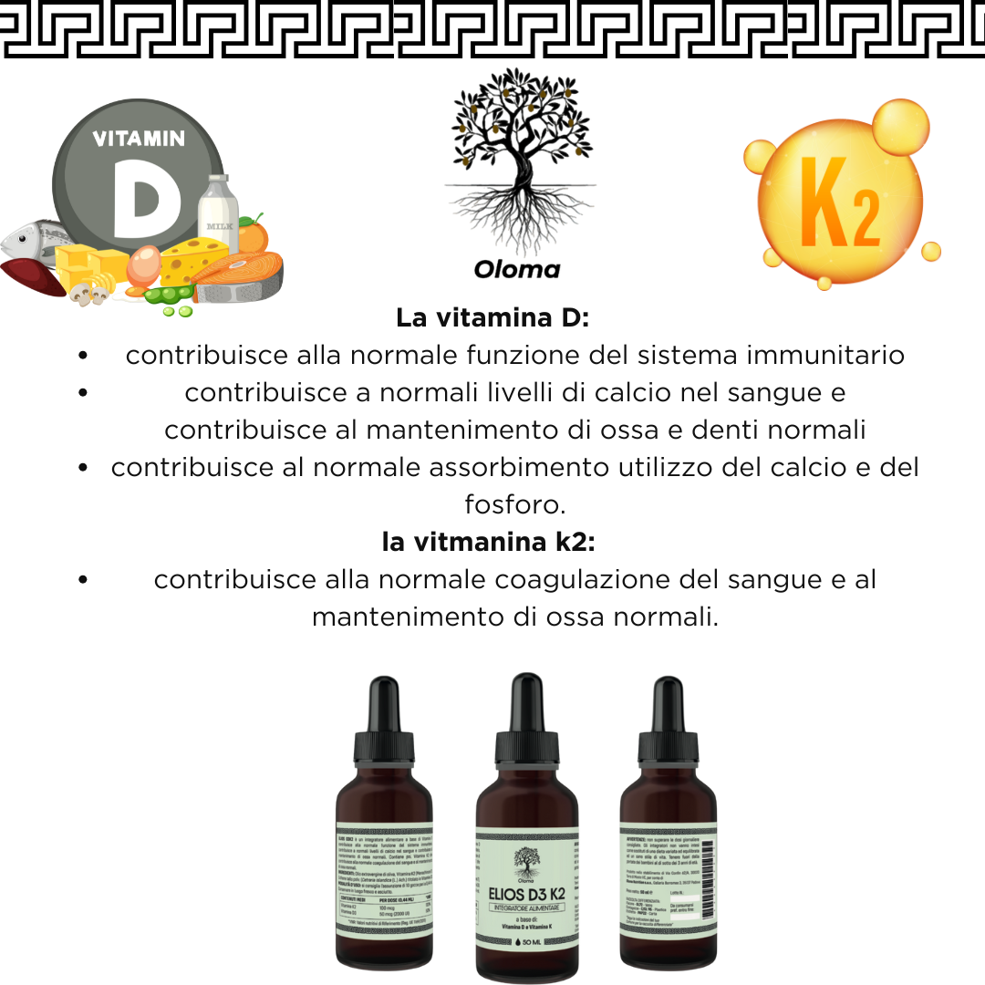 ELIOS D3 K2 - K2 e VITAMINA D VEGETALE